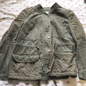 Green army jacket